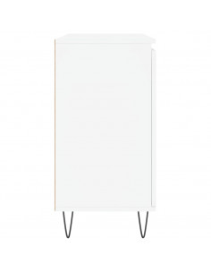 Credenza Bianca 104x35x70 cm in Legno Multistrato 2