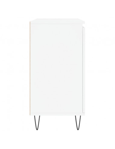 Credenza Bianca 104x35x70 cm in Legno Multistrato