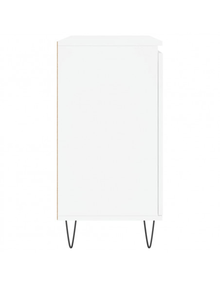 Credenza Bianca 104x35x70 cm in Legno Multistrato
