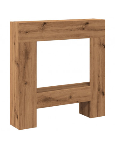 Cornice per Camino Rovere Artigianale 81x18x82 cm Truciolato