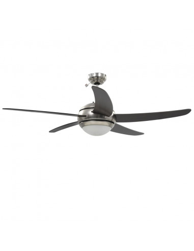Ventilatore da Soffitto Decorato con Luce 128 cm Marrone