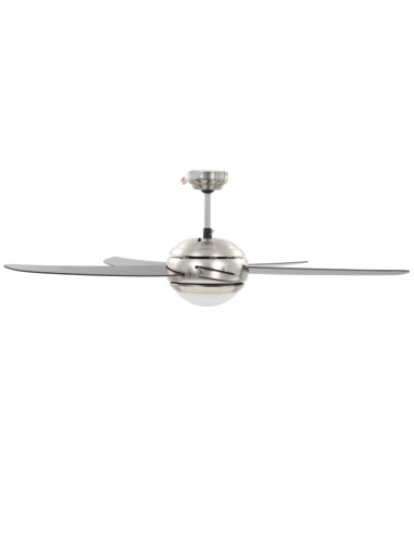 Ventilatore da Soffitto Decorato con Luce 128 cm Marrone