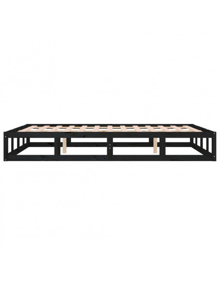 Giroletto Nero 135x190 cm Double in legno Massello