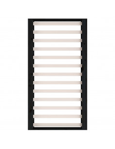 Giroletto Nero 135x190 cm Double in legno Massello