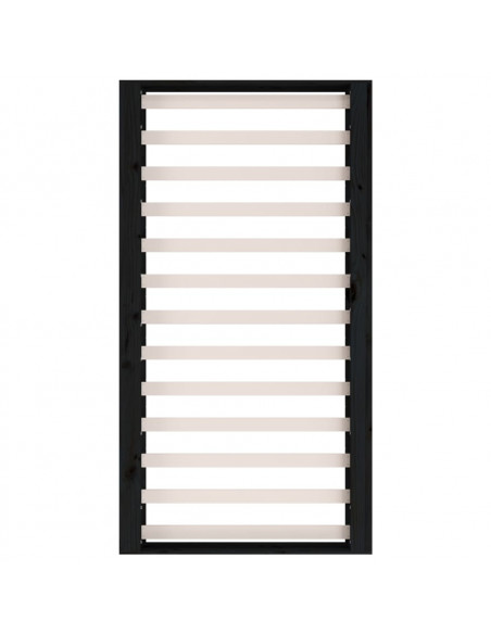 Giroletto Nero 135x190 cm Double in legno Massello