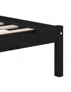 Giroletto Nero 135x190 cm Double in legno Massello