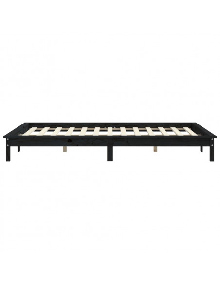 Giroletto Nero 140x190 cm in Legno Massello di Pino Giroletto Nero 140x190 cm in Legno Massello di Pino