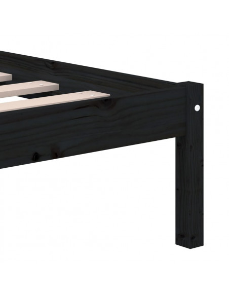 Giroletto Nero 150x200 cm King in Legno Massello