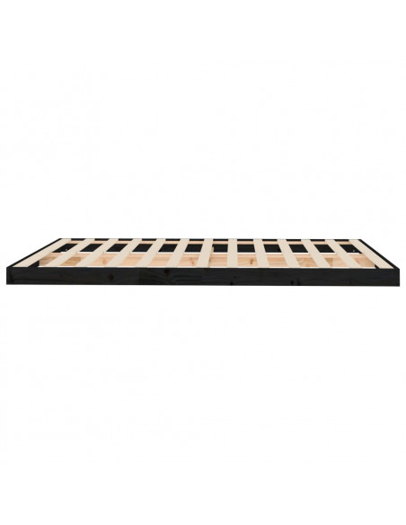 Giroletto Nero 150x200 cm King in Legno Massello di Pino