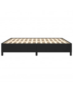 Giroletto Nero 160x200 cm in Similpelle