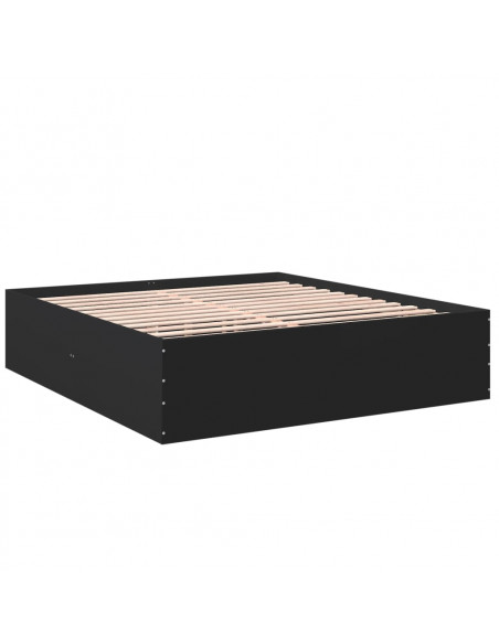 Giroletto Nero 180x200 cm in Legno Multistrato