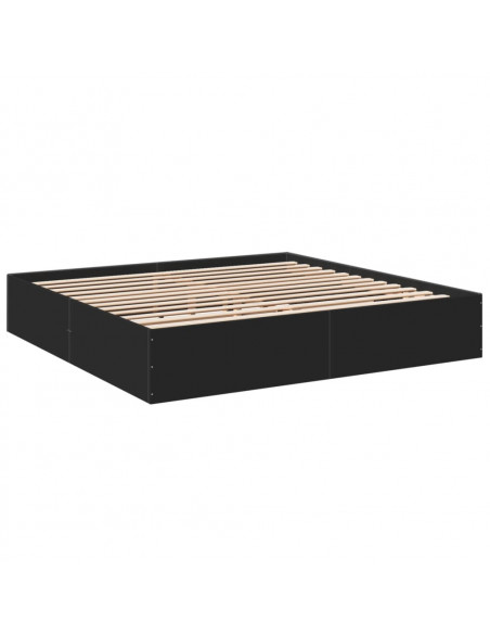 Giroletto Nero 180x200 cm in Legno Multistrato