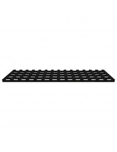 Giroletto Nero 200x200 cm in Legno Massello di Pino