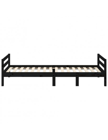 Giroletto Nero 75x190 cm in Legno Massello di Pino