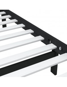 Giroletto Nero 75x190 cm Small Single in Legno Massello