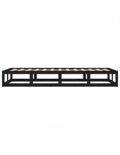 Giroletto Nero 75x190 cm Small Single in Legno Massello