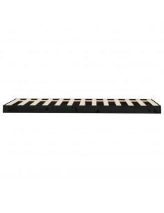 Giroletto Nero 75x190 cm Small Single in Legno Massello di Pino