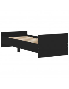 Giroletto Nero 75x190 cm Small Single in Legno Multistrato