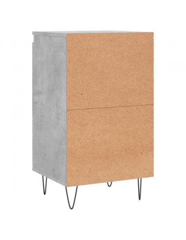 Credenza Grigio Cemento 40x35x70 cm in Legno Multistrato
