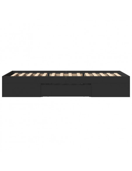 Giroletto Nero 90x190 cm in Legno Multistrato