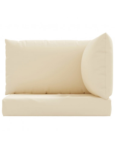 Cuscini per Pallet 3 pz Beige in Tessuto Oxford