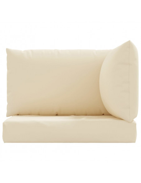 Cuscini per Pallet 3 pz Beige in Tessuto Oxford