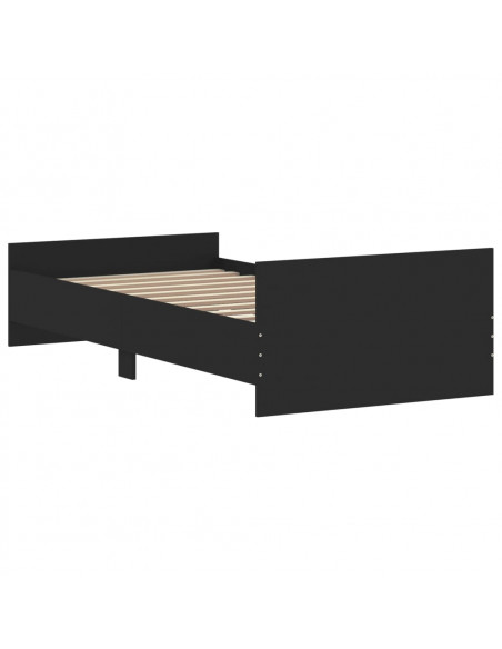 Giroletto Nero 90x200 cm in Legno Multistrato