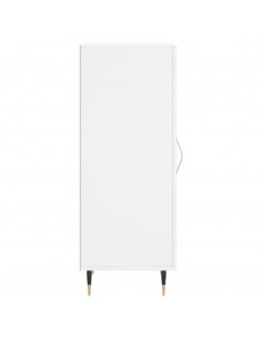 Credenza Bianca 34,5x34x90 cm in Legno Multistrato 2