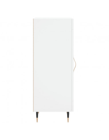 Credenza Bianca 34,5x34x90 cm in Legno Multistrato