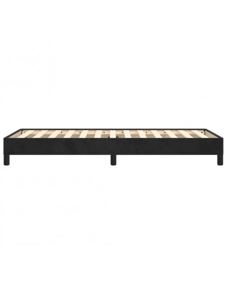 Giroletto Nero 90x200 cm in Velluto