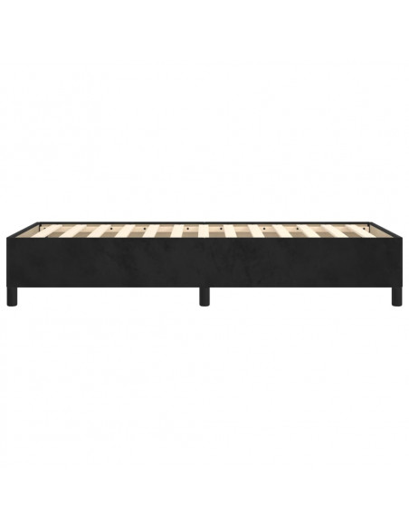 Giroletto Nero 90x200 cm in Velluto