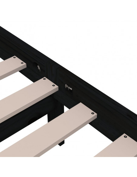 Giroletto Nero in Legno Massello 100x200 cm