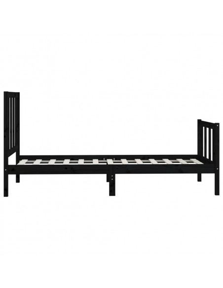 Giroletto Nero in Legno Massello 100x200 cm