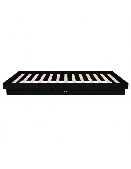 Giroletto Nero in Legno Massello 100x200 cm
