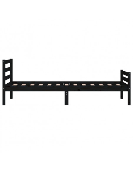 Giroletto Nero in Legno Massello 100x200 cm