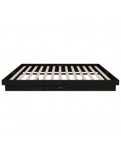 Giroletto Nero in Legno Massello 150x200 cm King Size