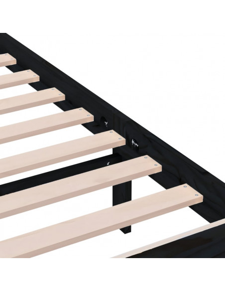 Giroletto Nero in Legno Massello 200x200 cm