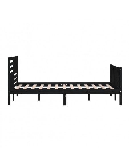 Giroletto Nero in Legno Massello 200x200 cm