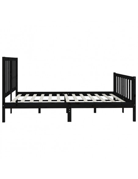 Giroletto Nero in Legno Massello 200x200 cm