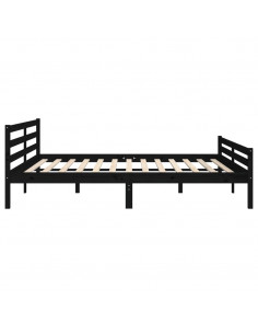 Giroletto Nero in Legno Massello 200x200 cm