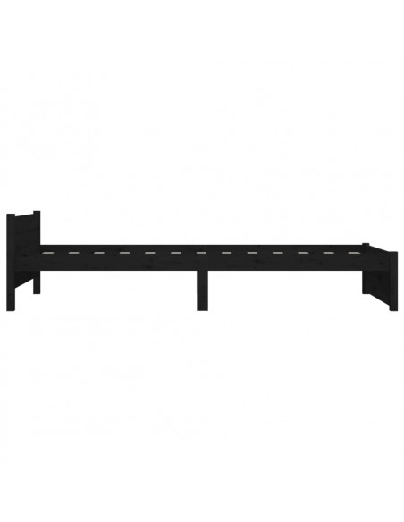 Giroletto Nero in Legno Massello 90x200 cm