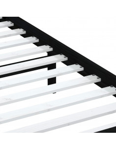 Giroletto Nero in Legno Massello di Pino 100x200 cm