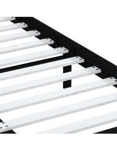 Giroletto Nero in Legno Massello di Pino 140x190 cm