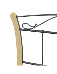 Giroletto Nero in Metallo 100x200 cm