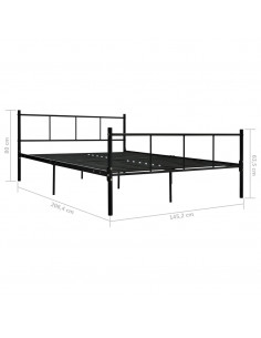 Giroletto Nero in Metallo 140x200 cm