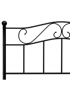 Giroletto Nero in Metallo 140x200 cm