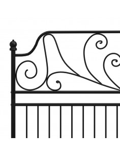 Giroletto Nero in Metallo 160x200 cm