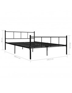 Giroletto Nero in Metallo 160x200 cm