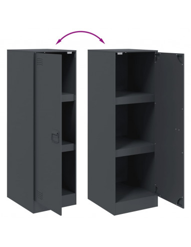 Credenza Antracite 34,5x39x107 cm in Acciaio