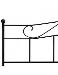 Giroletto Nero in Metallo 180x200 cm